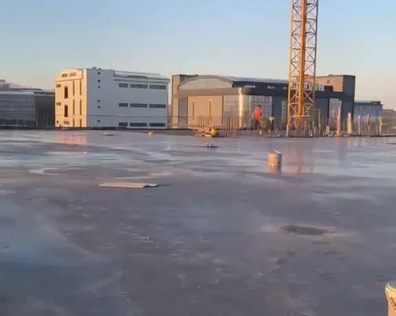 Endüstriyel beton dökümü, saha genel görünüm